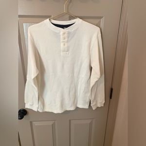 Teen White Henley